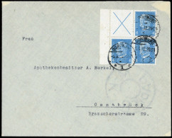 1932, Deutsches Reich, W 26 U.a., Brief - Zusammendrucke