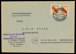 1945, Französische Zone Allgemeine Ausgabe, 4 (2), Brief - Other & Unclassified