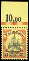 1900, Deutsche Kolonien Karolinen, 11 P OR, ** - Isole Caroline