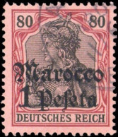 1905, Deutsche Auslandspost Marokko, 29, Gest. - Turquie (bureaux)