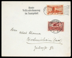 1934, Saar, 195 U.a., Brief - Other & Unclassified