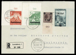 1941, Deutsche Besetzung II. WK Luxemburg, 35, 37 ER U.a., Brief - Besetzungen 1938-45
