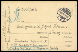 1914, Feldpost I. Wk, Brief - Other & Unclassified