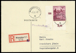 1940, Generalgouvernement, 51 ER, Brief - Besetzungen 1938-45