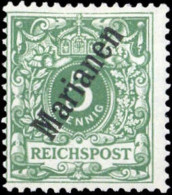 1900, Deutsche Kolonien Marianen, 2 II, * - Mariannes