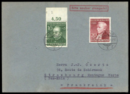 1952, Bundesrepublik Deutschland, 157 OR, 158, Brief - Sonstige & Ohne Zuordnung