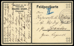 1914, Feldpost I. Wk, Brief - Other & Unclassified