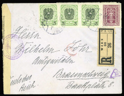 1922, Österreich, 316 A (18) U.a., Brief - Sonstige & Ohne Zuordnung