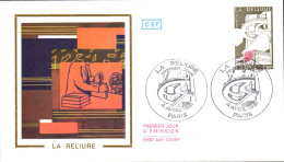 FDC 1981 LA RELIURE - 1980-1989