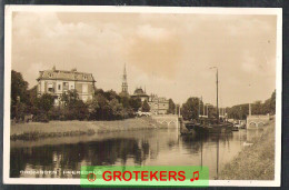 GRONINGEN Heerebrug Met Passerend Schip / Péniche 1933 - Groningen