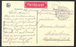 WWI 1915 German Fieldpost Cancellations On Postcard BRUXELLES La Grand Place - Ocupación 1914 – 18