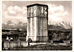 "Lueg" - Kavalleriedenkmal Und Die Alpen (9509) - Affoltern Im Emmental 