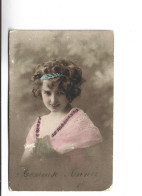 CPA  FILLE , HEUREUSE ANNEE - Portraits