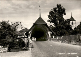 Aarberg BE - Alte Holzbrücke (9489) * 22. 2. 1976 - Aarberg