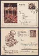 Allemagne - Lot De 2 EP CP Propagande Càpt STUTTGART 1934 & 1938 Pour E/V & TRIER - Voir Scans - Autres & Non Classés