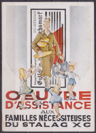 Allemagne - CP Prisonniers De Guerre Kriegsgefangenen-Postkarte - Illustrée En Couleur ! (RR !) "Œuvre D'Assistance Aux  - Oorlog 1939-45
