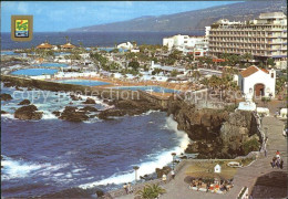 72439385 Puerto De La Cruz Panoramica De La Costa Martianez Hotelanlage Swimming - Sonstige & Ohne Zuordnung