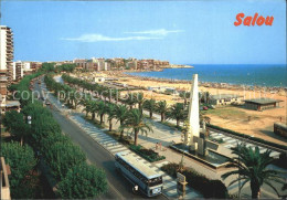 72439287 Salou Paseo Jaime Promenade Palmen Denkmal Strand Tarragona Costa Dorad - Sonstige & Ohne Zuordnung