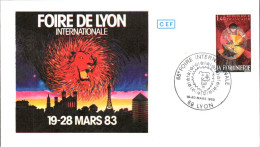 FOIRE INTERNATIONALE DE LYON 1983 - Cachets Commémoratifs