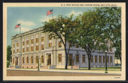 AK Bay City, MI, US Post Office And Custom House  - Sonstige & Ohne Zuordnung