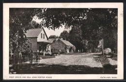 AK Buckland, MA, Post Office And Dea. John Porter House  - Sonstige & Ohne Zuordnung