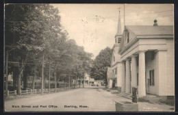 AK Sterling, MA, Main Street And Post Office  - Sonstige & Ohne Zuordnung