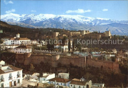 72438337 Granada Andalucia Vista General De La Alhambra Y Sierra Nevada Granada - Sonstige & Ohne Zuordnung