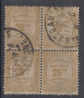 Taxe N° 45a  Bloc De 4 Oblitéré - 1859-1959 Used