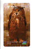 Hibou Chouette Owl Télécarte Chine Phonecard  (K 453) - China