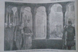 D203398  P152  Franz Liszt With Of Pope Pius IX And Antonelli In The Lateran Basilica - From A Hungarian Newspaper 1866 - Prints & Engravings