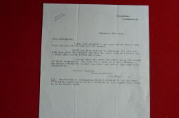 Signed Letter 1932 R W LLoyd Famous English Entomologist + Mountaineer To H F Montagnier Explorer Alpinist - Sportlich