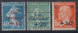 Caisse Amortissement -  Série N° 246 à 248 Oblitérée - Cote : 30 € - Used Stamps