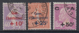 Caisse Amortissement -  Série N° 249 à 251 Oblitérée - Cote : 85 € - Used Stamps