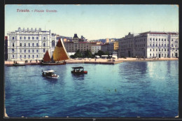 Cartolina Trieste, Piazza Grande  - Trieste