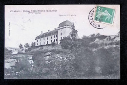 Cp, 16, Chalais, Château Talleyrand Périgord, Tour, Voyagée 1909 - Other & Unclassified