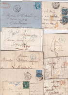 MARCOPHILIE. LOT. 9 LETTRES DE PARIS.  DEBUT MISE A PRIX 1€  / 7525 - Sonstige & Ohne Zuordnung