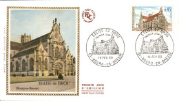 FDC 1969 EGLISE DE BROU - 1960-1969