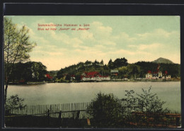 AK Wartenberg, Gasthaus Hammer A. See, Blick Auf Hotel Seehof Und Waldhof  - Czech Republic