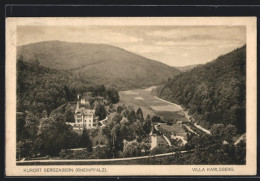 AK Bergzabern /Rheinpfalz, Villa Karlsberg Mit Umgebung Aus Der Vogelschau  - Bad Bergzabern