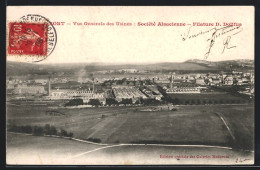 CPA Belfort, Vue Générale Des Usiens: Société Alsacienne, Filature D. Dollfus  - Belfort - City