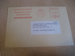 BERLIN 1992 To Dippoldiswalde Bundesfinanz-verwaltung Meter Mail Cancel Cover GERMANY - Briefe U. Dokumente