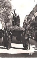 FR66 PERPIGNAN - LA SANCH - Théojac - Procession De La Semaine Sainte - Mystéris Et Pénitents Noirs - Animée Belle - Perpignan