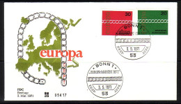 DEUTSCHLAND MI-NR. 675-676 FDC EUROPA CEPT 1971 - 1971
