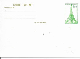 France Entiers Postaux Tour Eiffel Neuf ++ - Standard Covers & Stamped On Demand (before 1995)