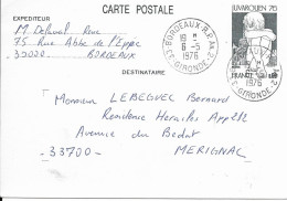 France Entiers Postaux -lot De 2 Cartes Juvarouen 76 à Circulé 01 - Standard Covers & Stamped On Demand (before 1995)