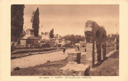 ITALIE - Art Romain - Pompei - Les Allées Des Tombeaux - Animé - Vue Panoramique - Carte Postale Ancienne - Pompei
