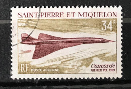 Timbre Oblitéré Poste Aérienne Saint Pierre Et Miquelon 1969 Yt N° 43 - Usati