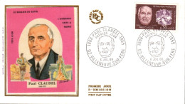 FDC 1968 PAUL CLAUDEL - 1960-1969