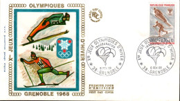 FDC 1968 J O GRENOBLE - 1960-1969