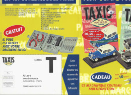 Carte Illustrée En Réponse Payée _  Taxis Du Monde - Citroen Traction - Mercedes - Automobili